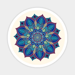 Peacock Style Mandala Art Magnet